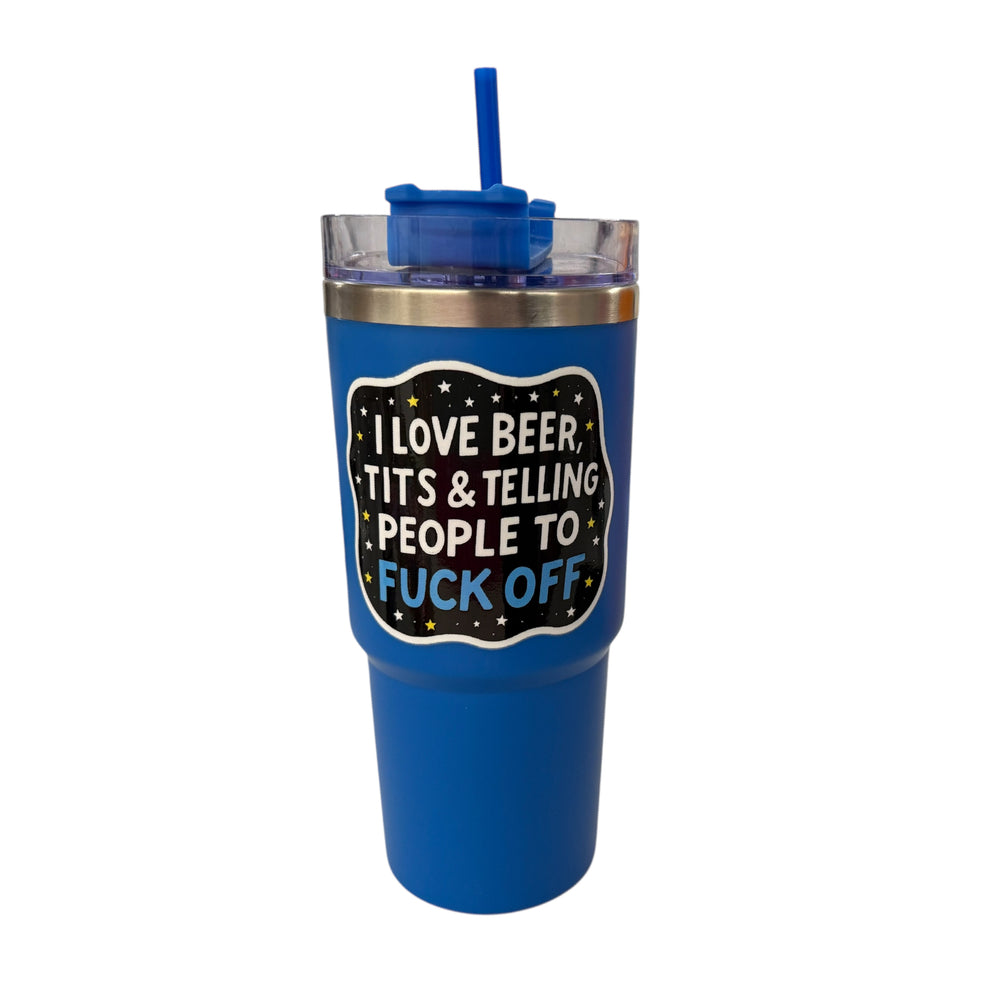 Bright Tumbler - Tits, Beer & Fuck Off #1 image